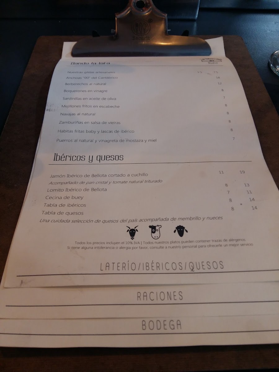Menu La Tabarra Madrid-7